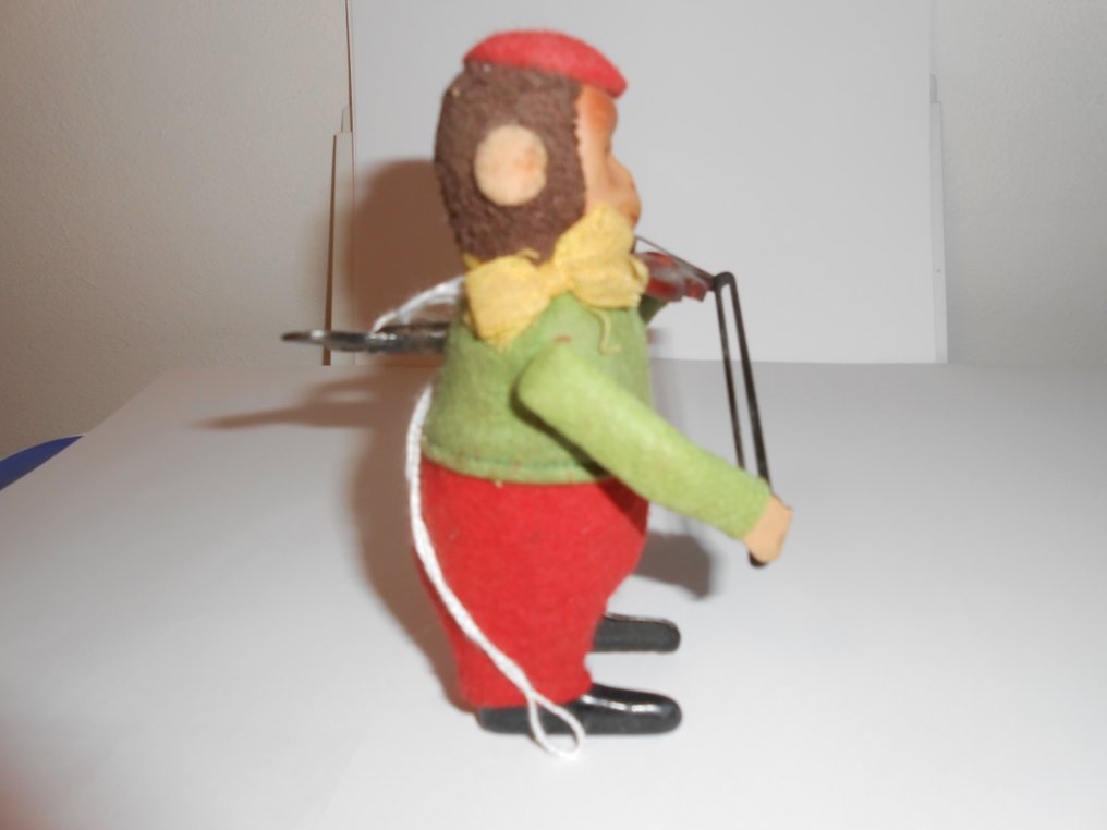 Schuco - Schuco 跳舞人偶 Solisto No. 965 猴子提琴 - 上鏈錫製玩具 - 1930-1939 #3.2