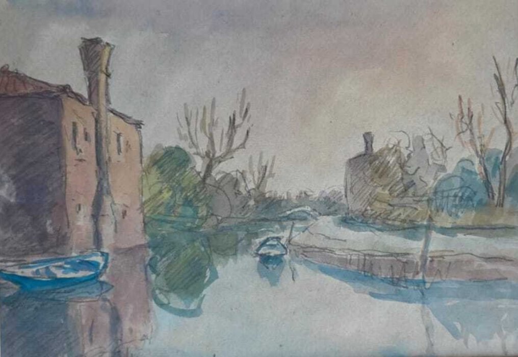 Giuseppe Senigaglia (1928-2018) - Tramonto a Torcello - NO RESERVE #1.0