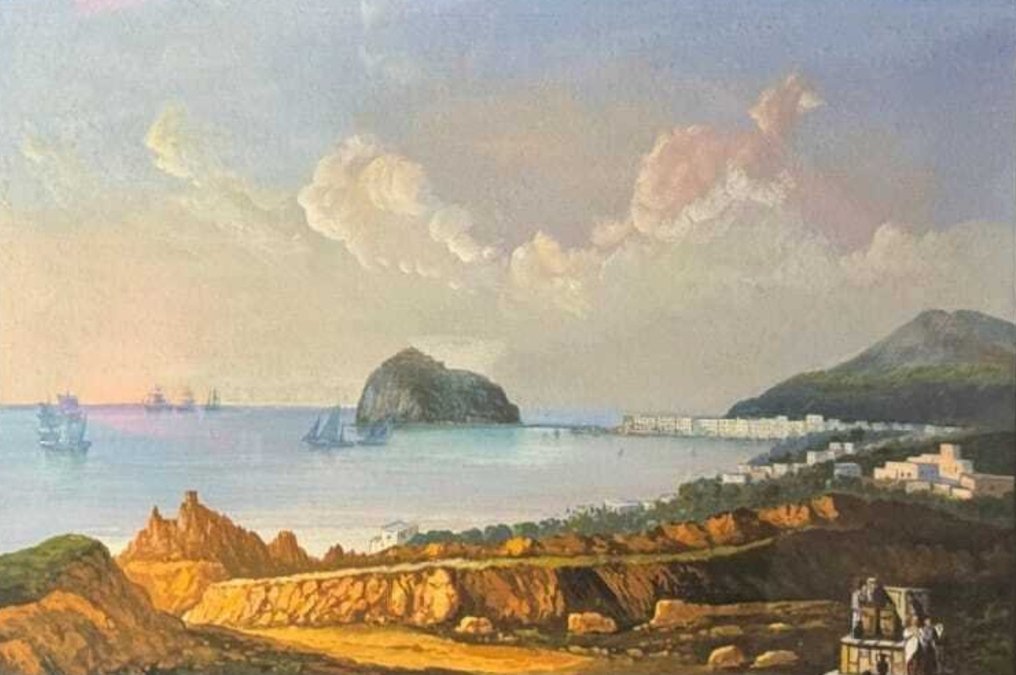 Italian school (XX) - Veduta di Ischia - NO RESERVE #1.0