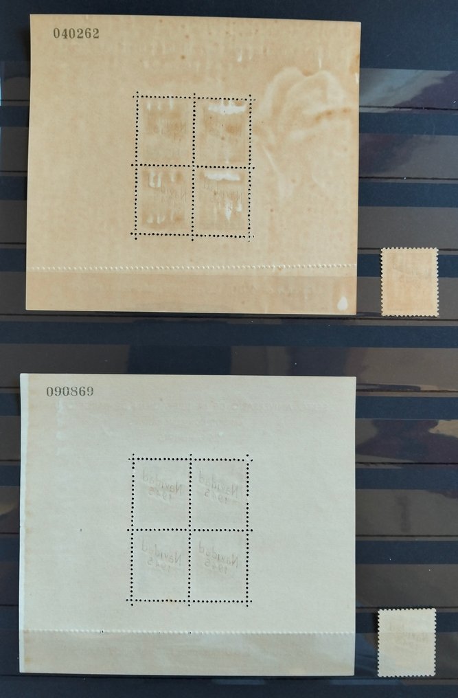 Ισπανία 1945 - Δεν εκδόθηκαν πλέον οι σφραγίδες που προέρχονται από τα φυλλάδια του Δήμου Βαρκελώνης. - Edifil NE 29/30+SH NE 29/30 #1.0