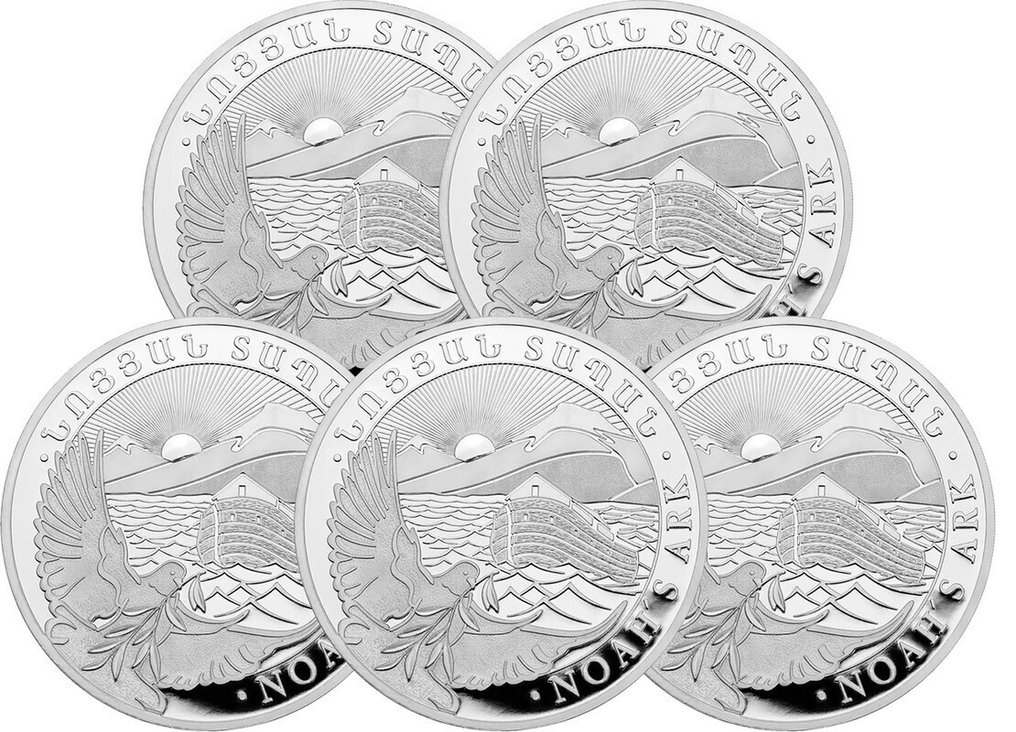 5 Troy Ounce - Silber .999 - Noah's Arch 2025 - 155,5 gram - fine silver #1.0