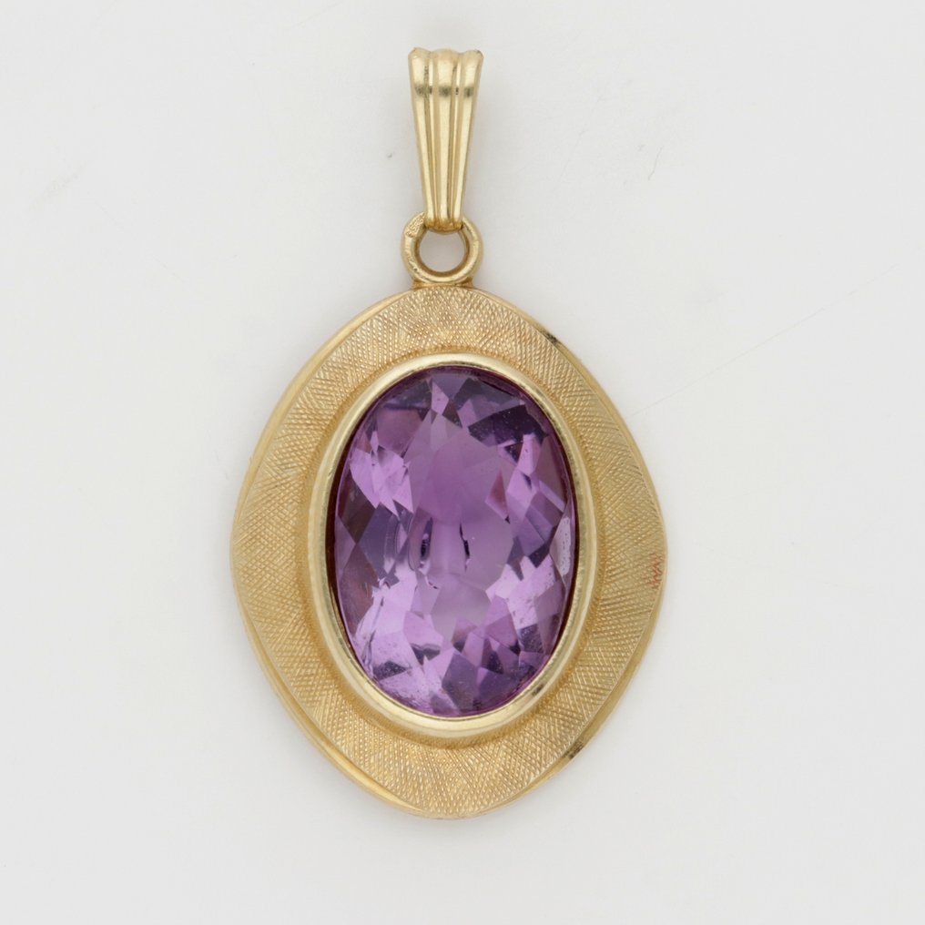 Wisiorek - 14-karatowe Żółte złoto Spinel #1.0