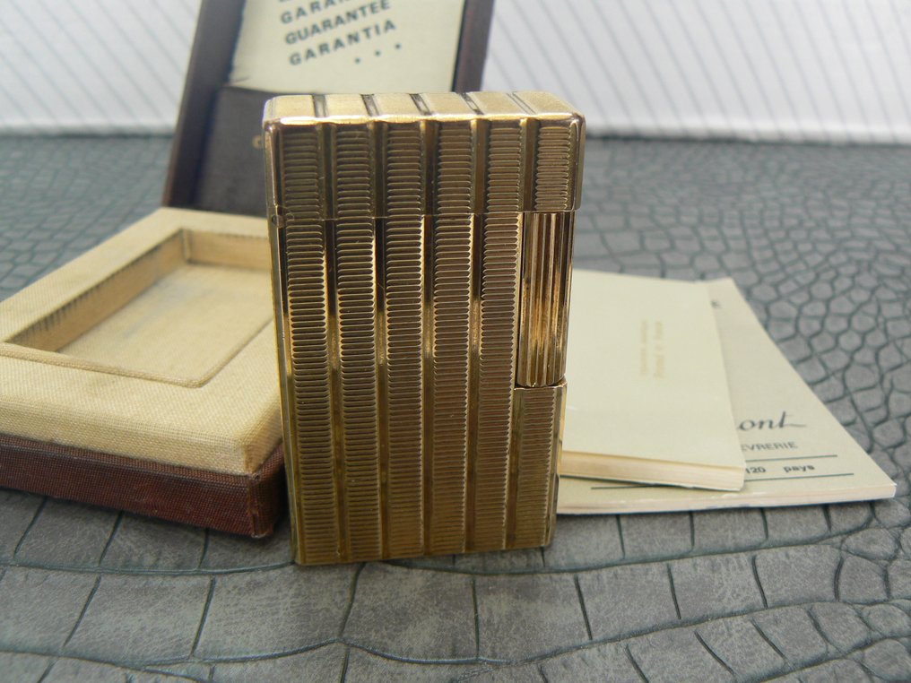 S.T. Dupont - Line 1 - Briquet de poche - Plaqué or #1.0