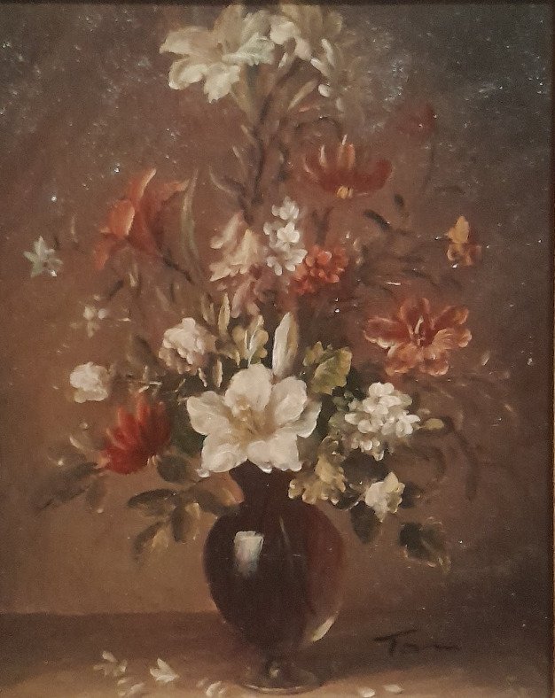 European school (XX) - Flower still life #1.0