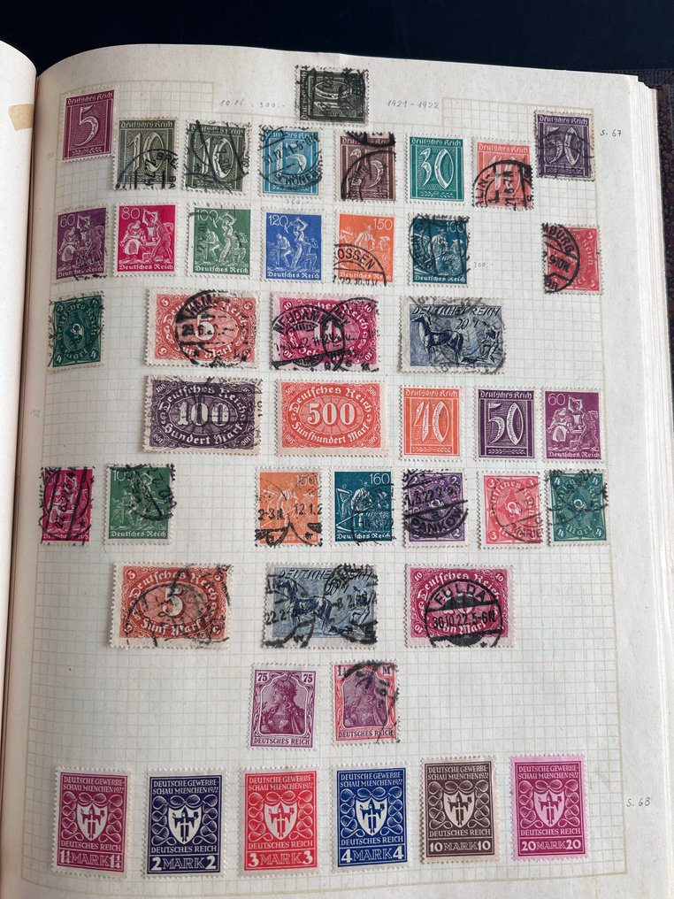 德意志帝国 1900/1945 - DR-Klemmbinder 包含但泽、萨尔、巴伐利亚…… #3.2