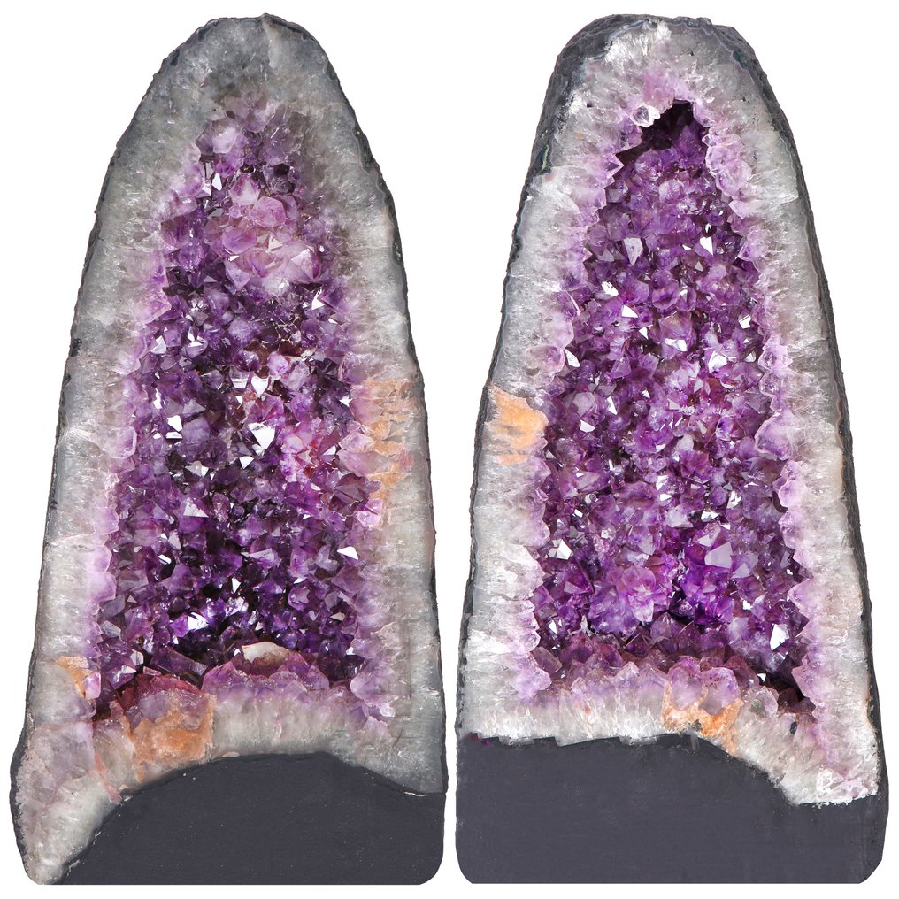 Ametisti - Matched Pair Geode - 43x21x21 cm- 37 kg #1.0