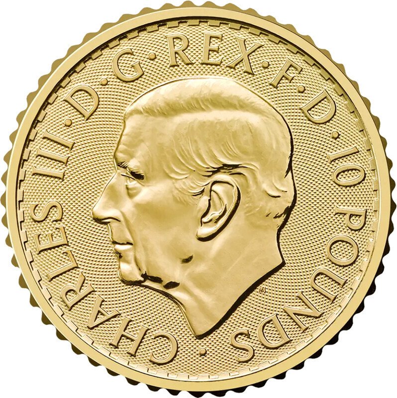 1/10 Ounce - Guld 999 - 2026 - Britannia Charles III fine gol #2.1