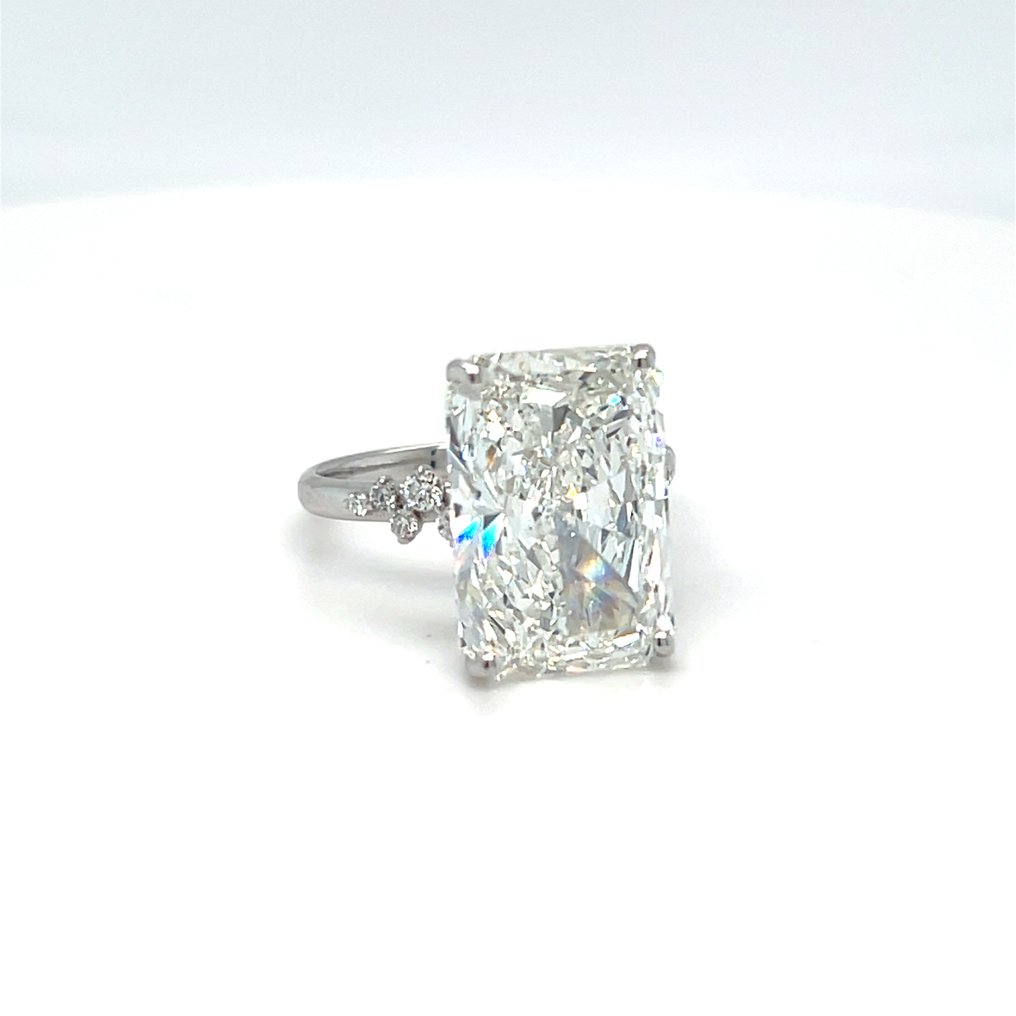 戒指 - 14 克拉 白金 - 10.27ct. tw. 鉆石 (實驗室培育) - 鉆石 #2.1
