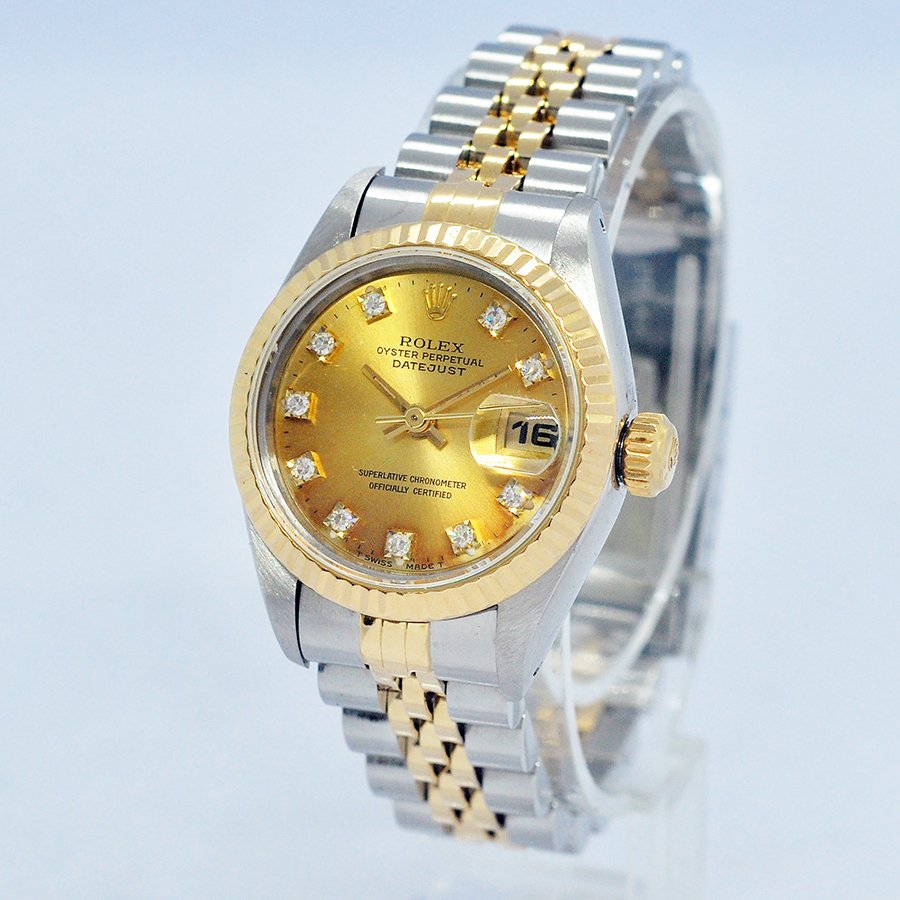 Rolex - Oyster Perpetual Datejust Ladies Diamonds - Ref. 69173G - Femme - 1990-1999  #2.1