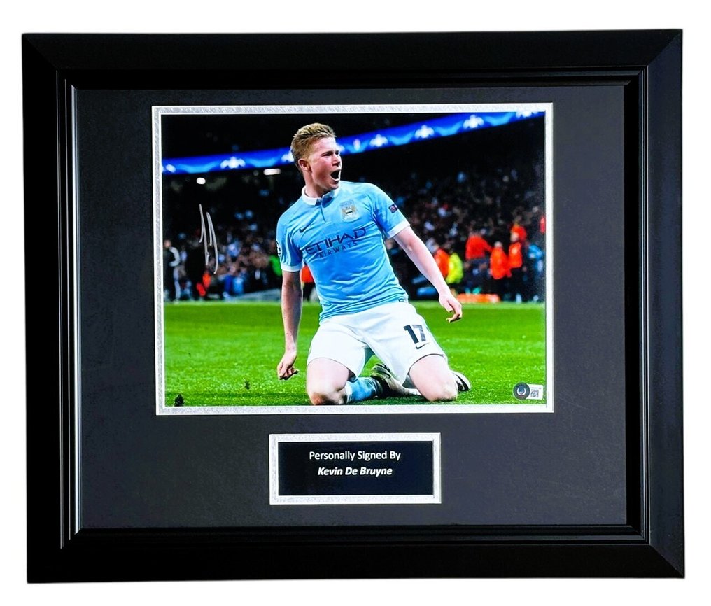 Manchester City - Liga angielska - Kevin De Bruyne - Premium Frame – Museum Quality - No rp Price ! - Fotografia  #4.3