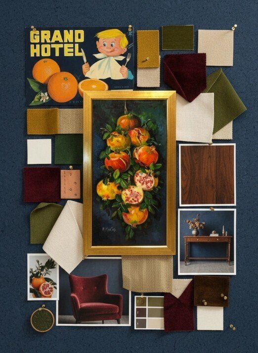 École Espagnole (XX) - Guirlande de Grenades #2.1