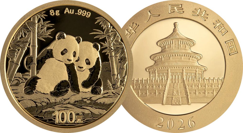 8 grams - Gold .999 - 2026 - Panda fine gold #2.1