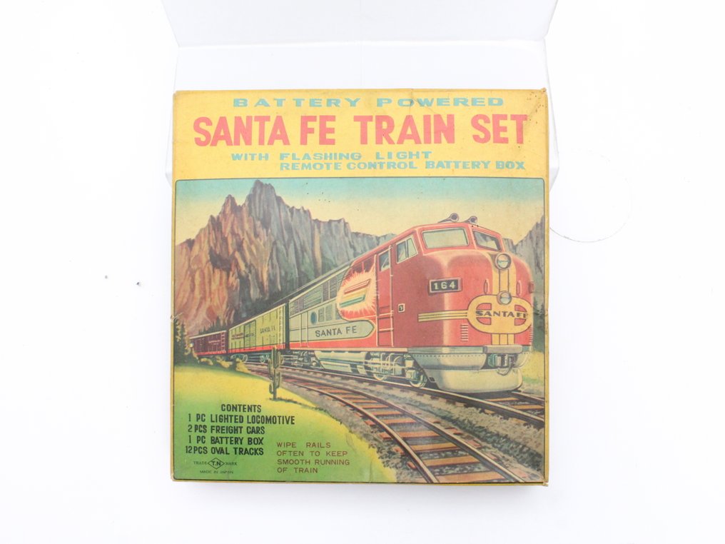 Toy Nomura Japan - 锡制玩具 - Sante Fe Train Set, Boxed - 日本 #1.0