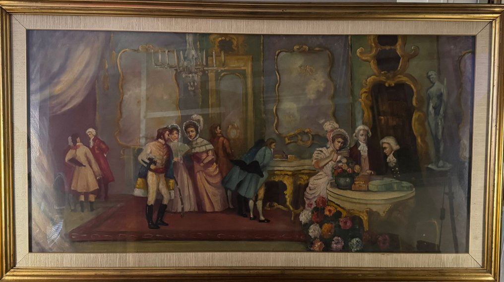 Italian school (XX) - Scena interna con personaggi #1.0