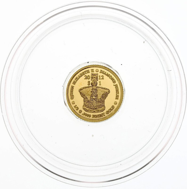 0,5 gram - Oro .999 - Jubilée de diamant Elisabeth II - 2012  (Sin precio de reserva) #2.1
