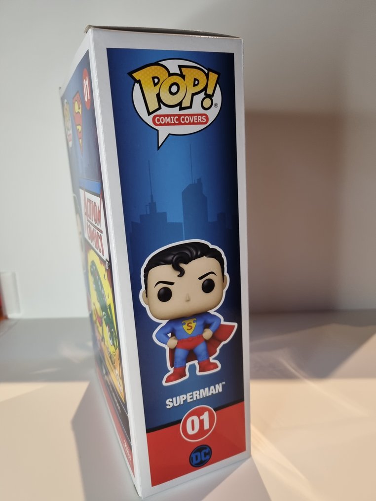 Funko - Funko Pop Comic Covers Superman #01 Signed by John Romita Jr. w/ JSA COA - 2020+ - V.S. - 2020+ #1.0
