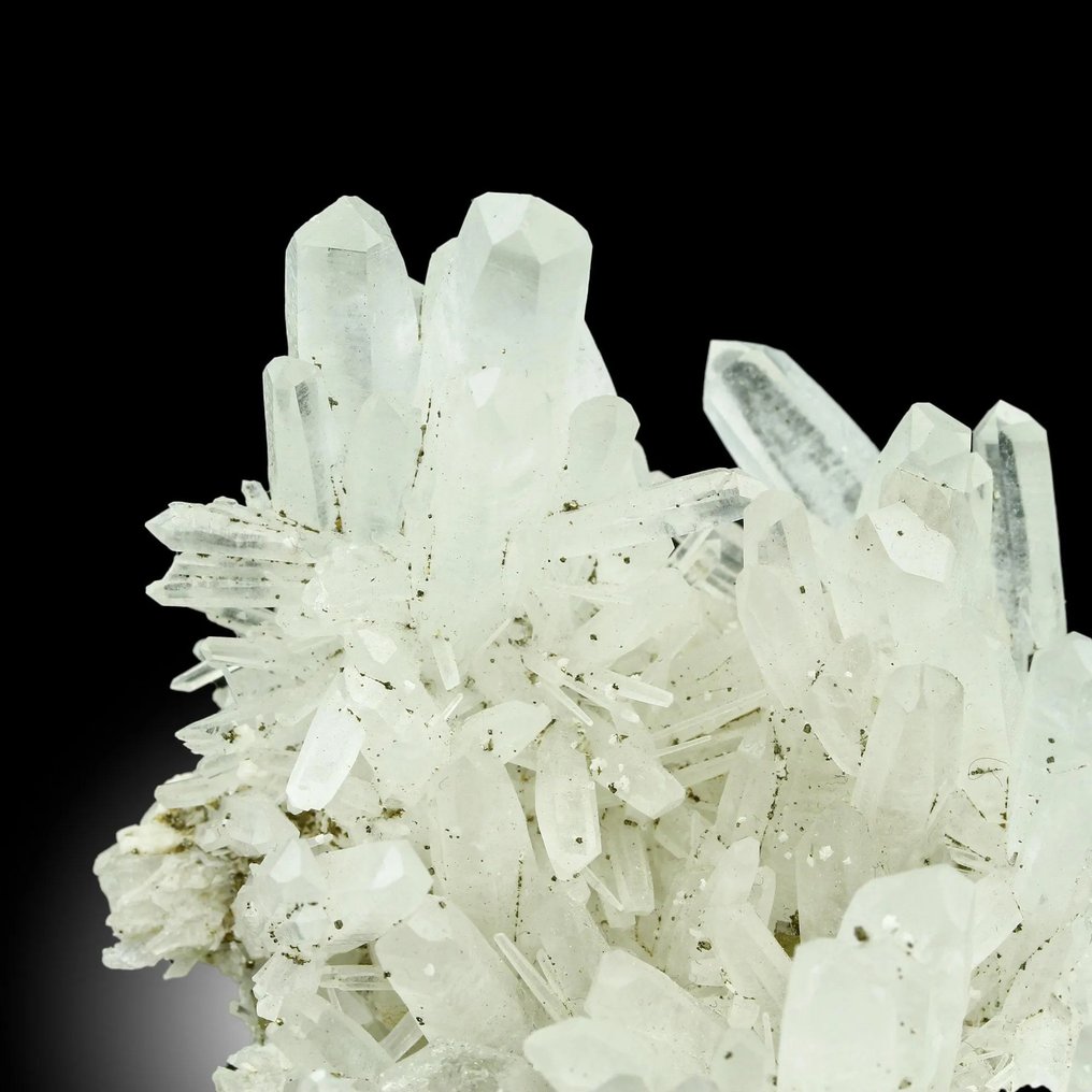 COMBO! QUARTZ WITH CHALCOPYRITE Collector Old Piece Crystal cluster - Height: 11.5 cm - Width: 8 cm- 210 g - (1) #2.1