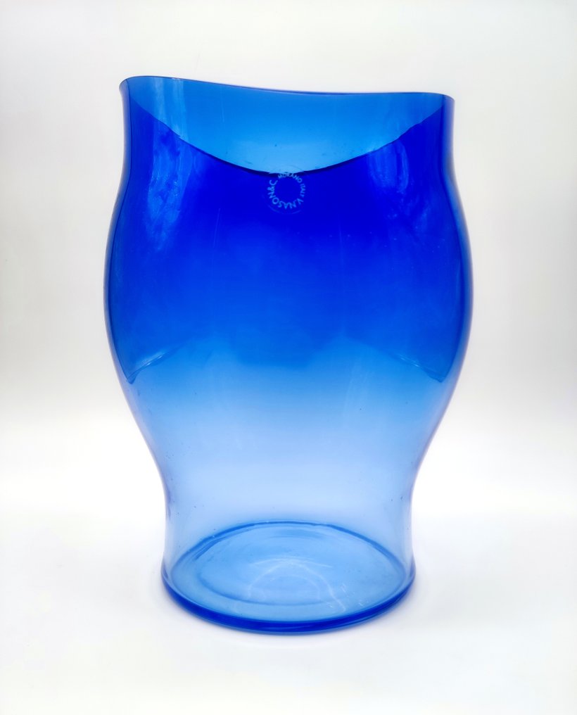 V.Nason&C. - Carlo Nason - Vase -  Eklettika - Verre de Murano - Sfumanto blu #1.0