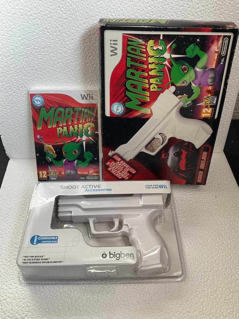 Nintendo, Bigben - Wii - Martian Panic (gun bundle) - Video game - In original sealed box #2.1