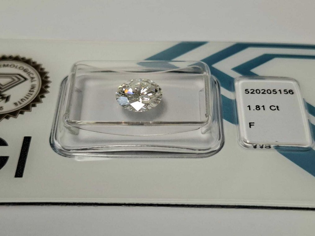 1 pcs Diamond  (Natural)  - 1.81 ct - Round - F - VVS2 - International Gemological Institute (IGI) #1.0