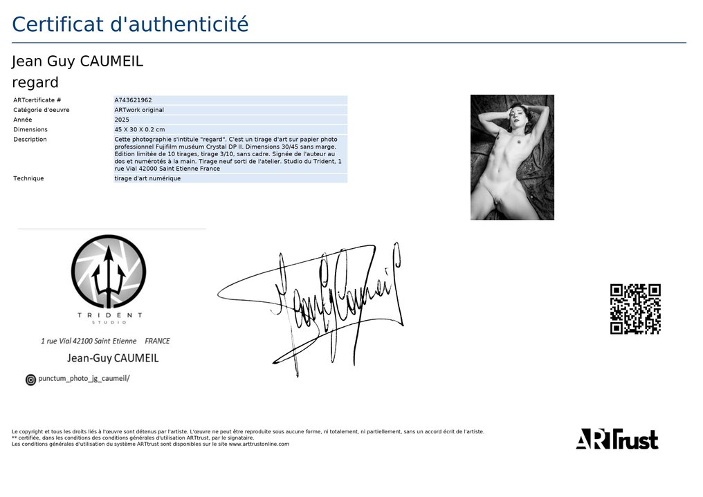 Jean-Guy Caumeil (1945–2018) - Regard #4.3