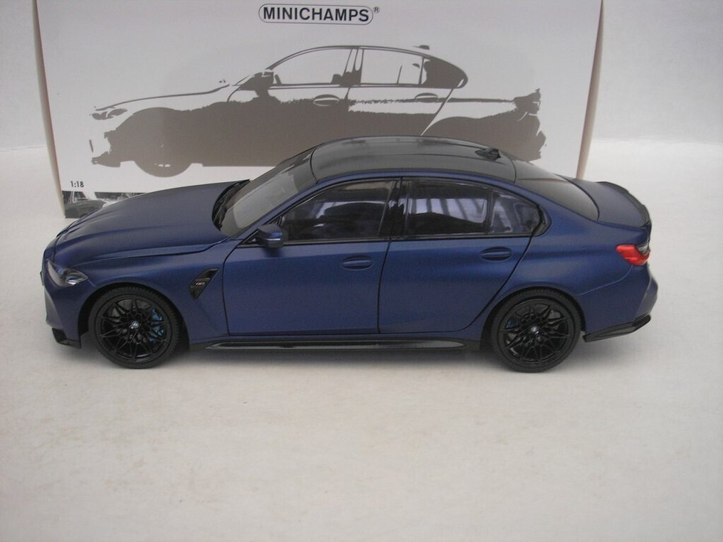 Minichamps 1:18 - Modellino di auto - Bmw M3 - 2024 - Matt Blue Metallic #2.1