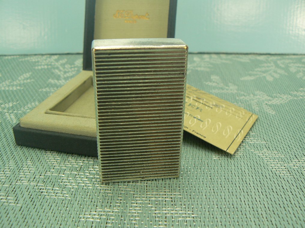 S.T. Dupont - Line 1 - Lommelighter - Forsølvet #3.2