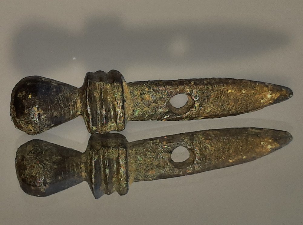 Roma antica Pendente in bronzo a gladio. Condizione eccellente.  (Senza prezzo di riserva) #2.1