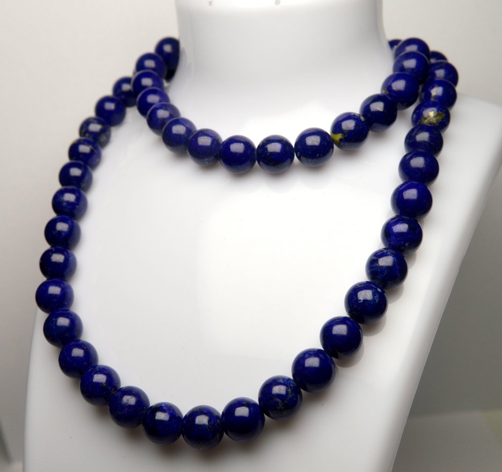 Lapislazuli - Dunkelblauer Lapis Lazuli - 92,8 g - Halskette #1.0