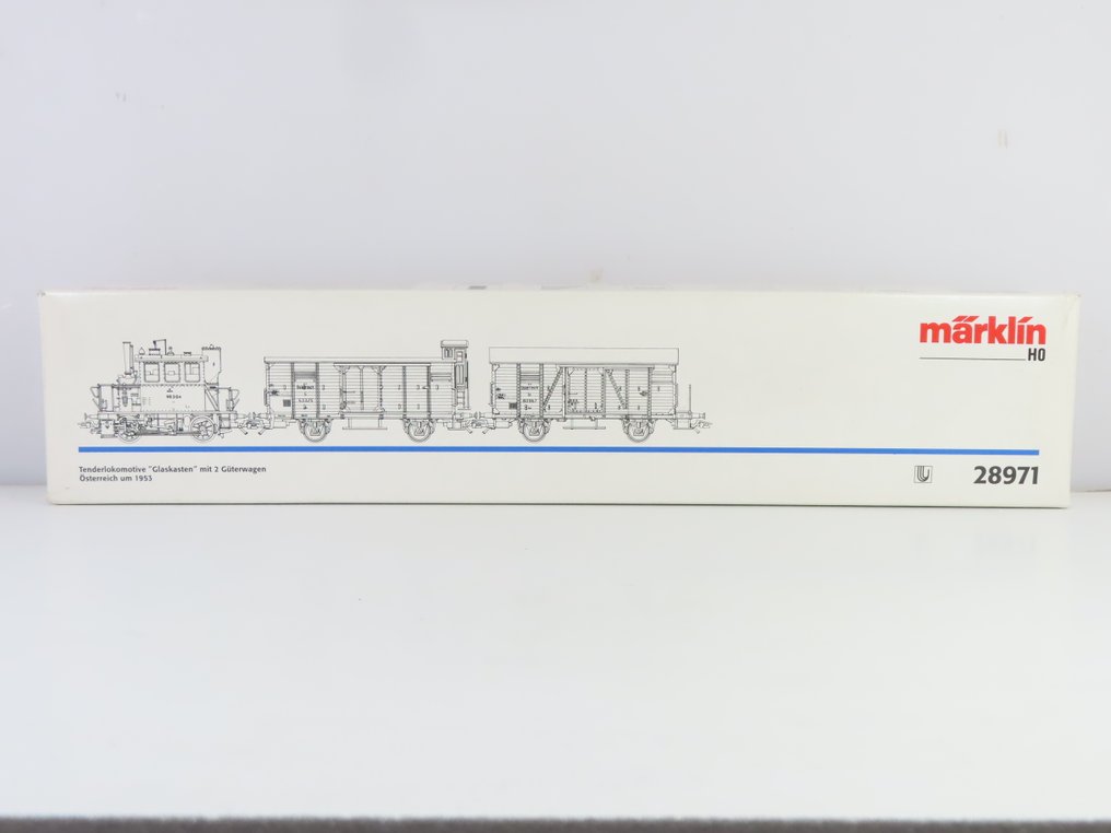 Märklin H0轨 - 28971 - 火车组 (1) - 包含‘Glaskasten’在内的三件套装和两个封闭式车厢 - ÖBB #4.3