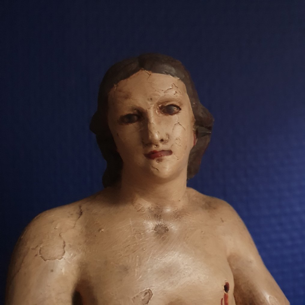 Statue, Statue depicting Sao Manuel - 28 cm - Holz - 1790 #2.1