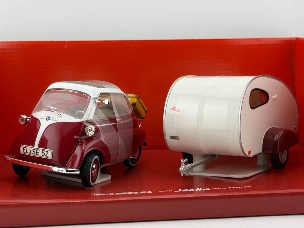 Revell 1:18 - 小型城市汽车模型 - BMW Isetta 250 with Camper 1955 #1.0