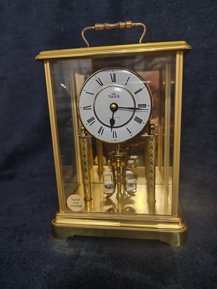 Επιτοίχιο ρολόι αντίκα - Carl Hansen & Søn -  Vintage Κρύσταλλο, Ορείχαλκος - 1970-1980 - Τετρακόσιες μέρες Swaro. #1.0