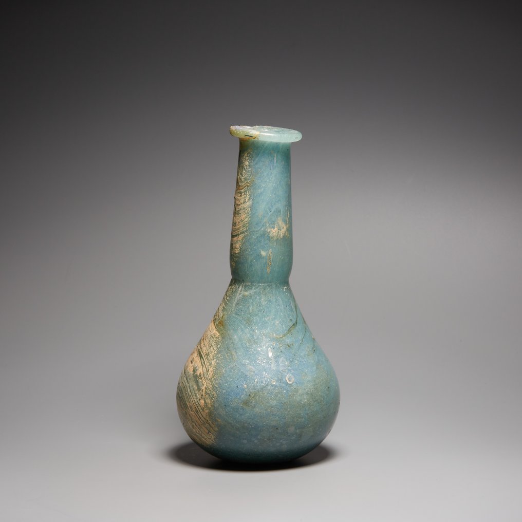 古羅馬 玻璃 药膏，公元1至3世纪。高13厘米。 #2.1