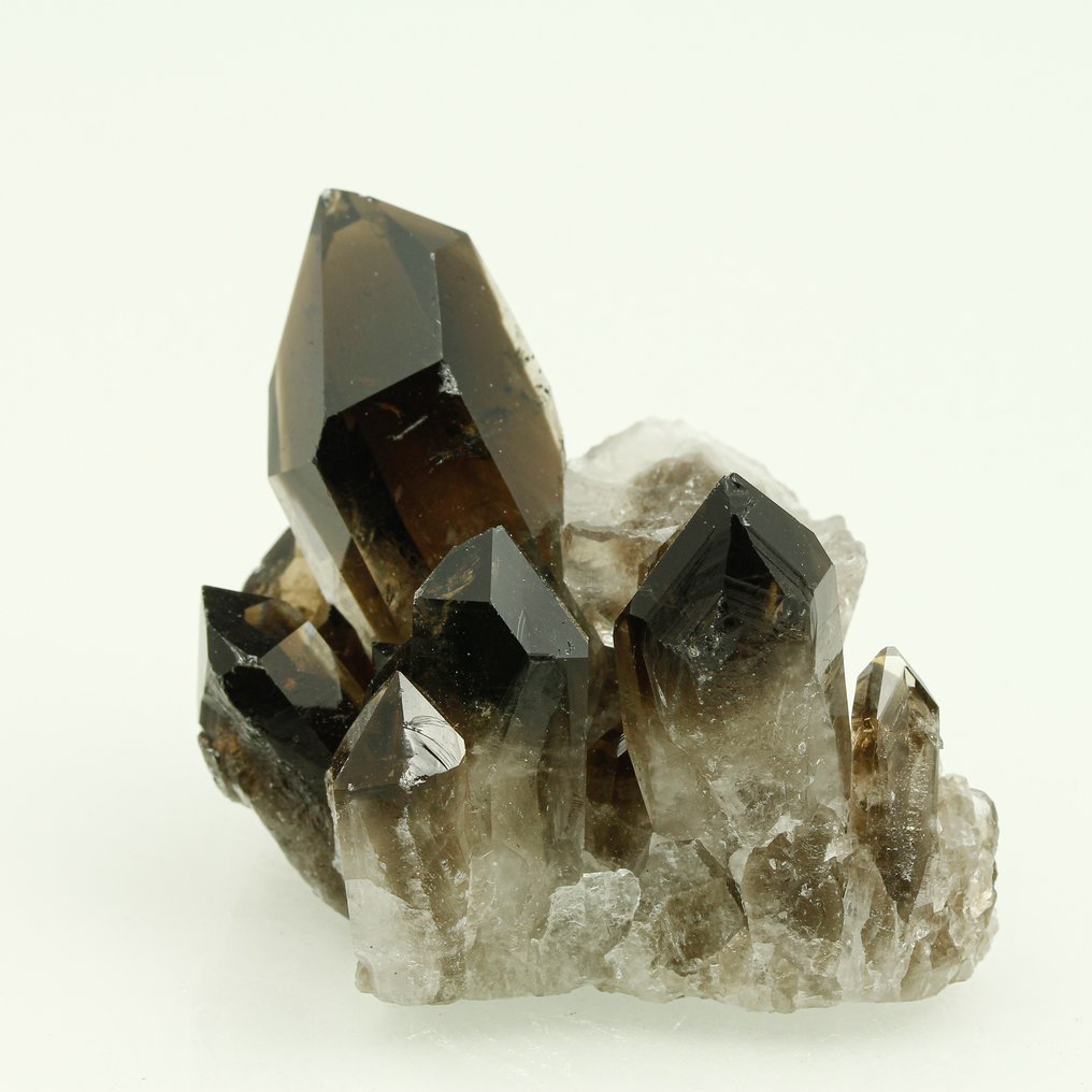 XL 黑色 NICE 双重烟熏 QUARTZ 水晶群 - 高度: 6.5 cm - 闊度: 6 cm- 115 g - (1) #2.1