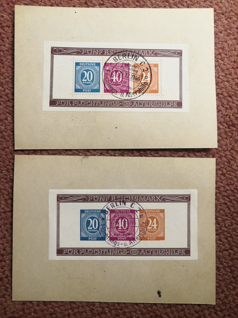 同盟国军事占领德国 1945/1947 - Kontrollrat 和 Bizone，包含例如“养老援助-块对”之类的内容。 #3.2