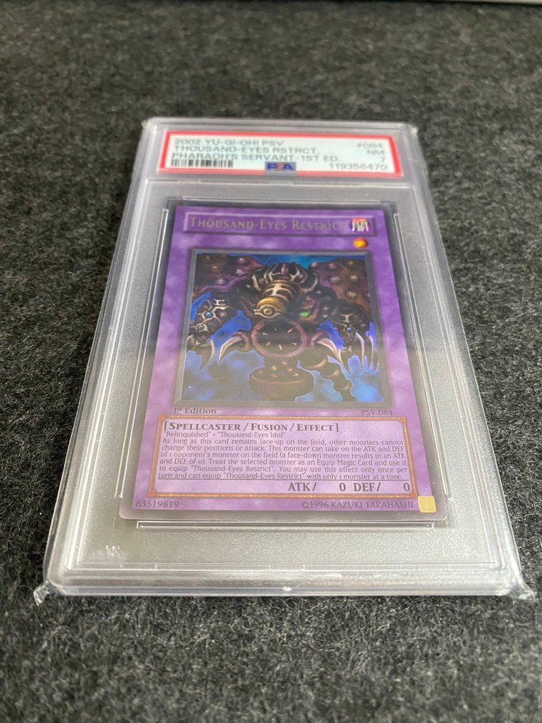 Konami - 1 Graded card - Yu-Gi-Oh! - Thousand-Eyes Restrict #084 First edition, Foil - PSA 7 #1.0