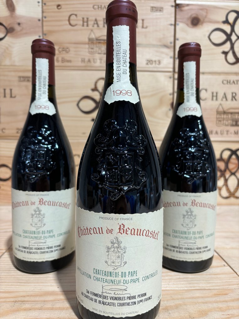 1998 Château Beaucastel - Châteauneuf-du-Pape - 3 Bottle (0.75L) #1.0