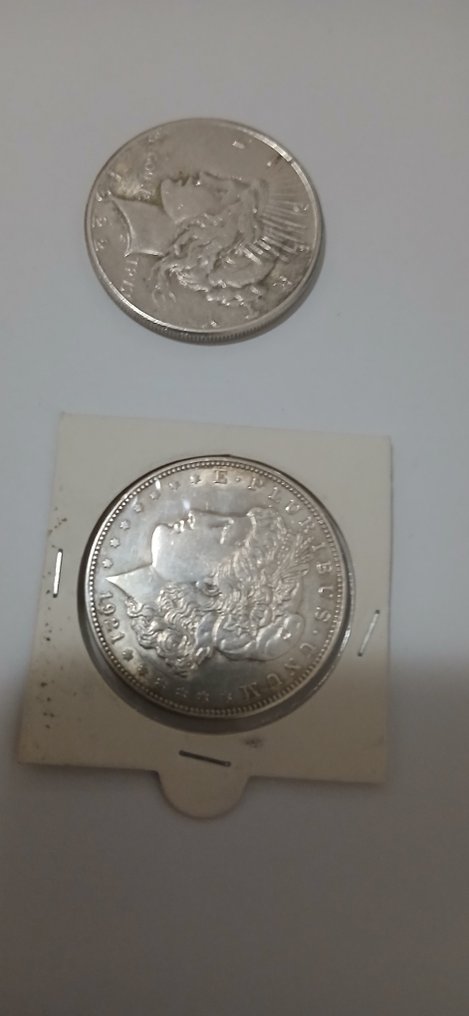 美國. Lotto di 9 monete in argento, 1921/1969  (沒有保留價) #1.0