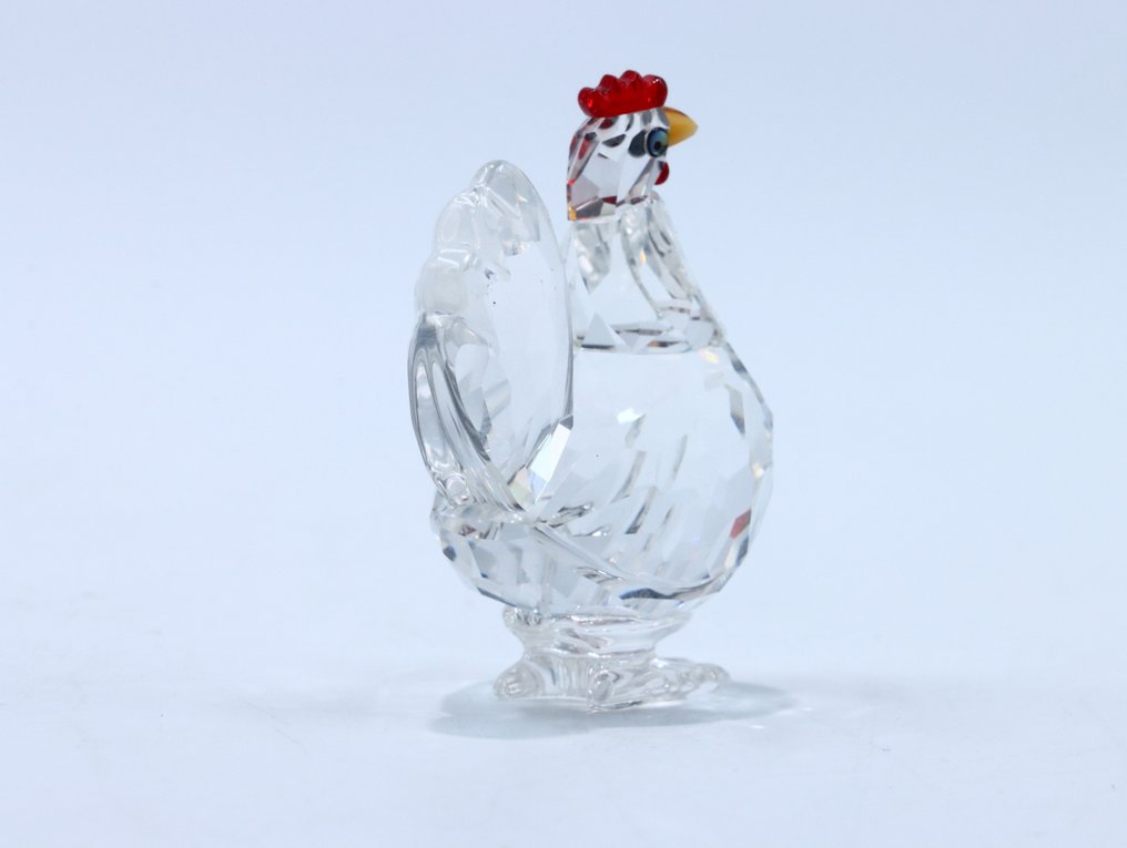 Figure - Swarovski - Hen rode kam (Boxed + certificate) - Crystal #2.1