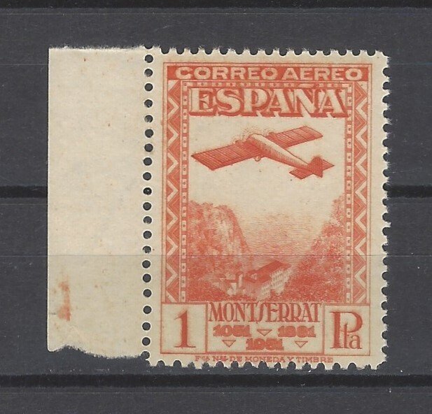 Espanja 1931 - Montserrat-värivirhe - Edifil Especializado nº 654cc #1.0
