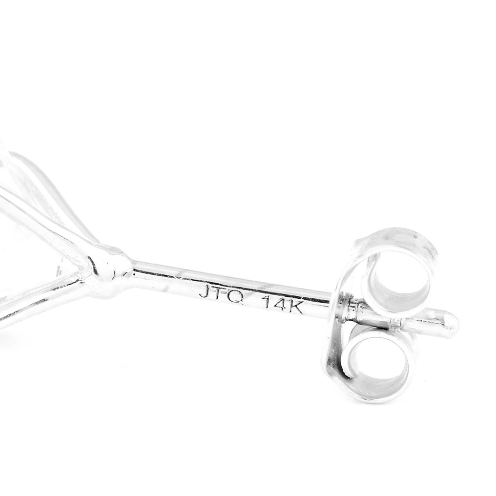 Nincs minimálár - Drop fülbevaló - 14 kt. Fehér arany - 3.06ct. tw. Gyémánt (Laboratóriumban előállított) - Gyémánt #4.3