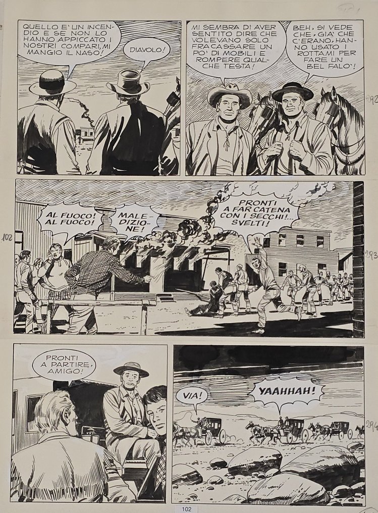 Guglielmo, Letteri - 1 Original page - Tex #1.0