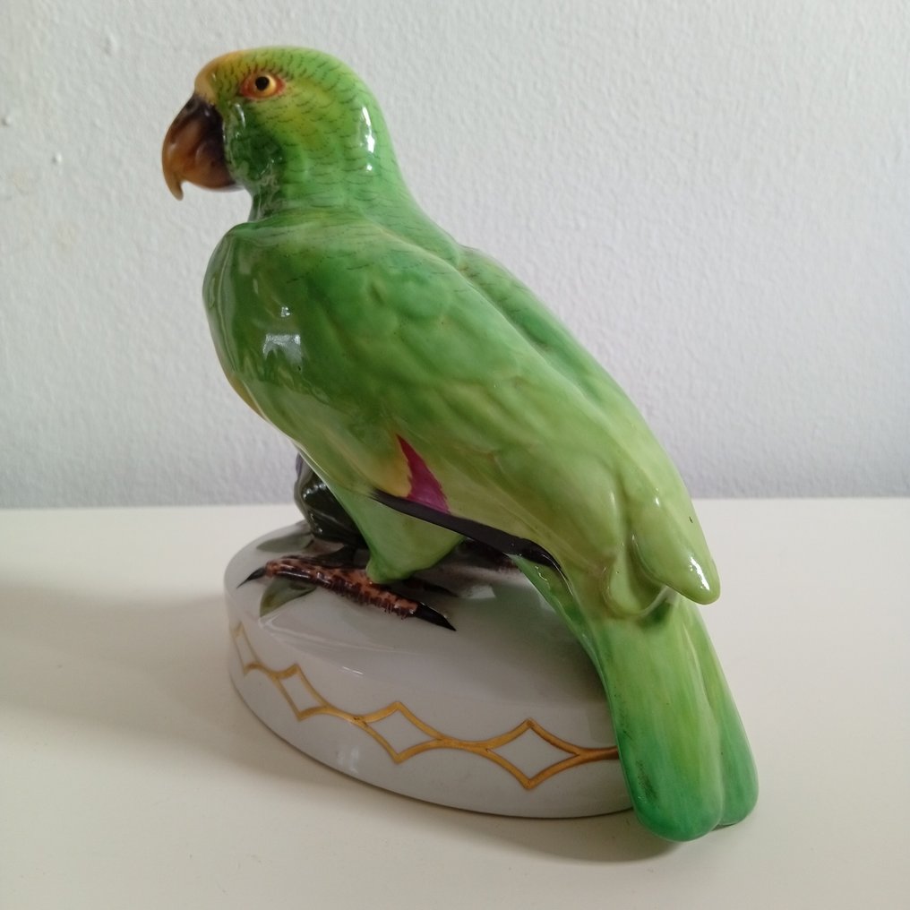 Hutschenreuther - Fritz Klee - 微型雕像 - „Papuga Amazońska” - 瓷器 #1.0