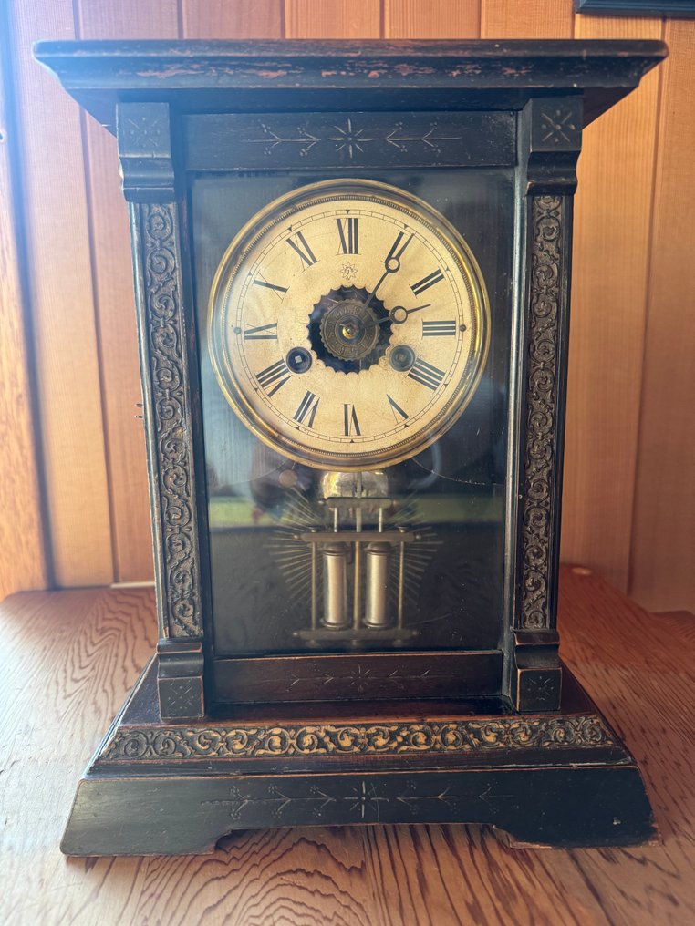 Zegar - junghans - Zabytkowy Drewno - 1850-1900 #1.0