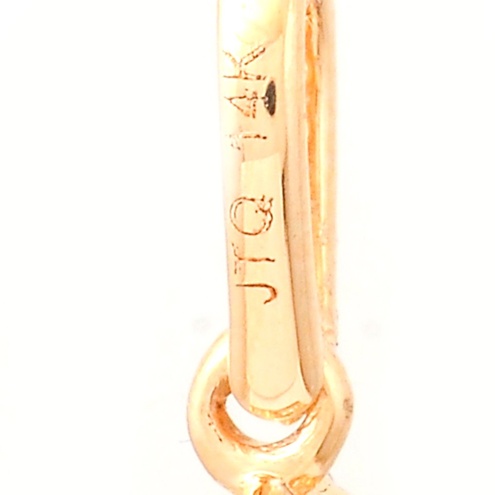 Nincs minimálár - Függő - 14 kt. Sárga arany -  2.20ct. tw. Smaragd - Gyémánt #3.2