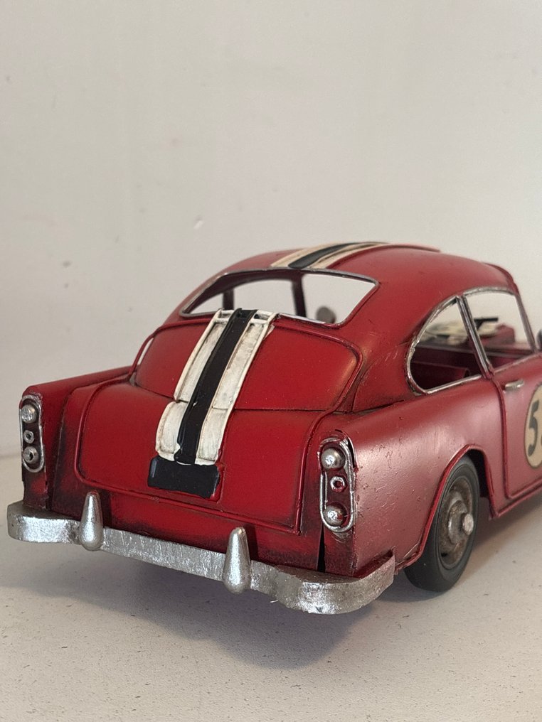 雕刻, Oldtimer raceauto - 10 cm - 金屬 #4.3