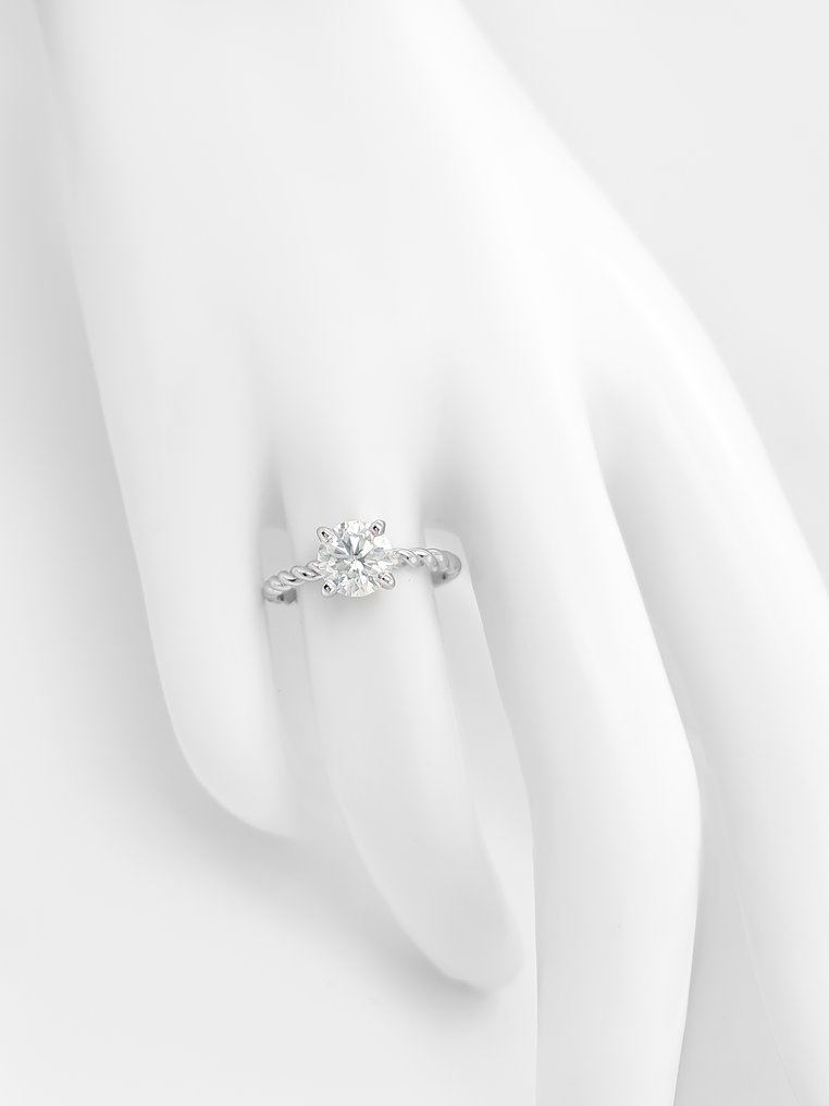 沒有保留價 - 戒指 - 14 克拉 白金 - 1.22ct. tw. 鉆石 (天然) - IGI 证书 #3.2