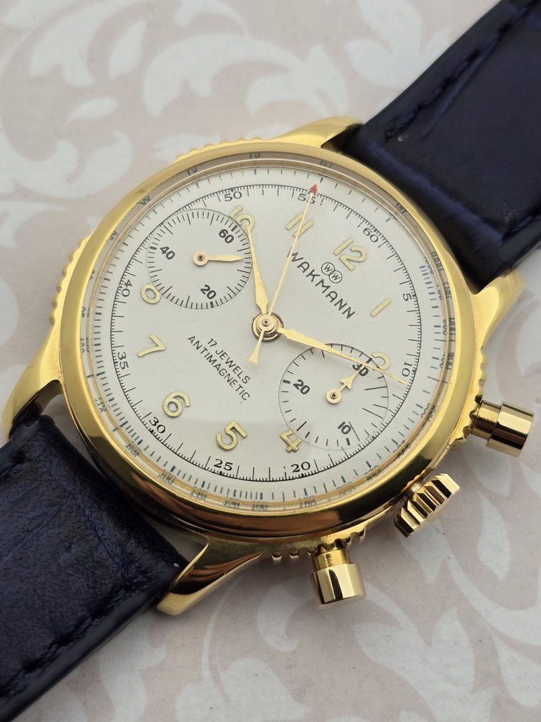 Chronographe Suisse - Wakmann - Cal. Vênus 188 - No reserve price - Men - 1900-1949 #3.2