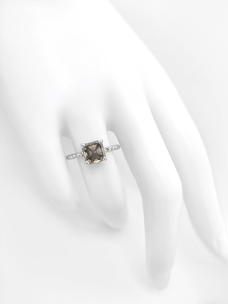 Nincs minimálár - Gyűrű - 14 kt. Fehér arany -  1.85ct. tw. Gyémánt (Természetes színű) - IGI Certificate #3.2